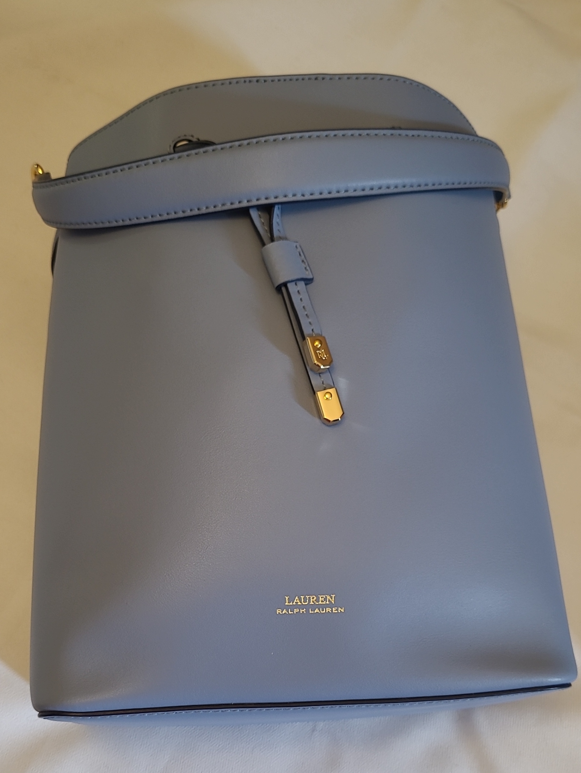 Lauren By Ralph Lauren Powder Blue Bucket Shoulder Bag